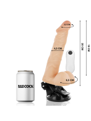 BASECOCK - VIBRADOR REALÍSTICO ARTICULABLE CONTROL REMOTO 20 CM -O- 4.5 CM