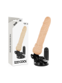 BASECOCK - VIBRADOR REALÍSTICO CONTROL REMOTO 19.5 CM -O- 4 CM