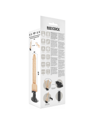 BASECOCK - VIBRADOR REALÍSTICO CONTROL REMOTO 18.5 CM -O- 4CM