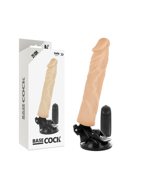 BASECOCK - VIBRADOR REALÍSTICO CONTROL REMOTO 21 CM -O- 4 CM