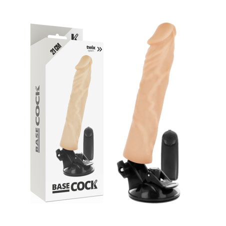 BASECOCK - VIBRADOR REALÍSTICO CONTROL REMOTO 21 CM -O- 4 CM