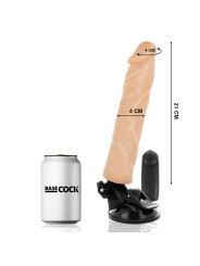 BASECOCK - VIBRADOR REALÍSTICO CONTROL REMOTO 21 CM -O- 4 CM