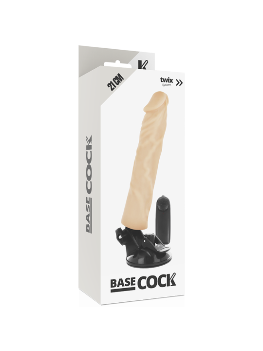 BASECOCK - VIBRADOR REALÍSTICO CONTROL REMOTO 21 CM -O- 4 CM