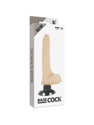 BASECOCK - VIBRADOR REALÍSTICO 2-1 18.5 CM -O- 4 CM