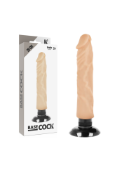 BASECOCK - VIBRADOR REALÍSTICO 2-1 20 CM -O- 4 CM