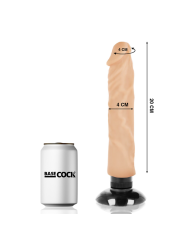 BASECOCK - VIBRADOR REALÍSTICO 2-1 20 CM -O- 4 CM