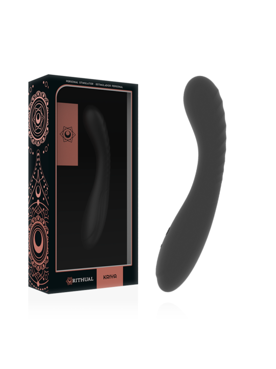 Rithual Kriya negro junto a su caja con el estampado cobre de la marca