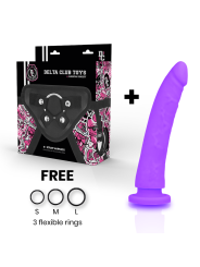 Delta Club: arnés con dildo de silicona médica (strap-on)