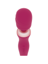 Rithual Akasha 2.0 orquídea: cabeza de silicona con estrías y anillo de luz rosa en el cuello del mango