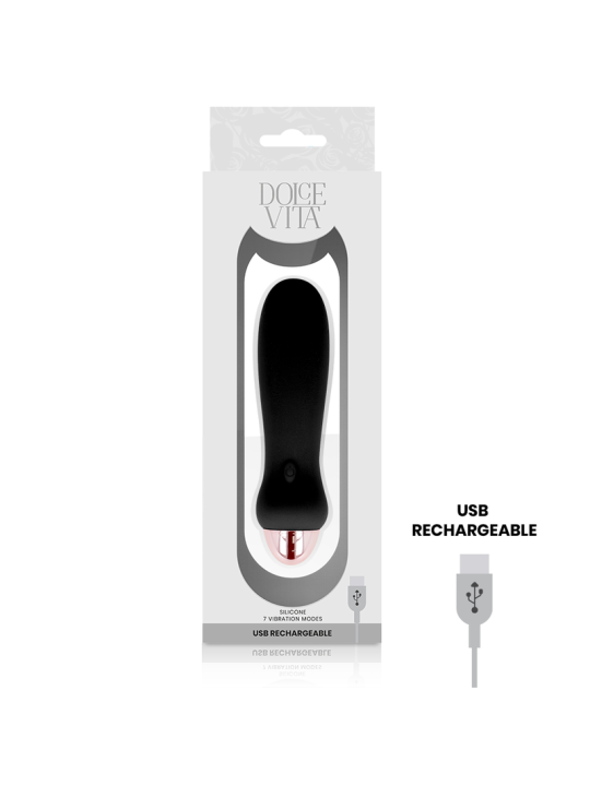 DOLCE VITA - VIBRADOR RECARGABLE FIVE 7 VELOCIDADES