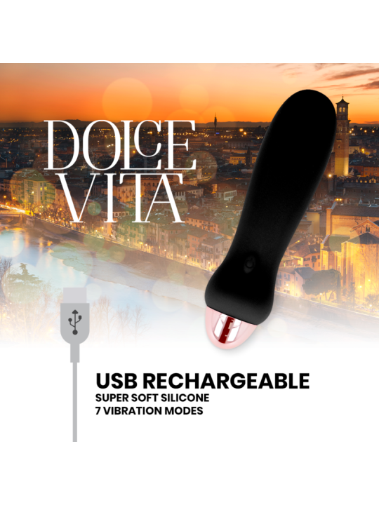 DOLCE VITA - VIBRADOR RECARGABLE FIVE 7 VELOCIDADES