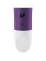 Detalle del botón único y del logotipo Satisfyer en la bala vibradora Ultra Power Bullet 2