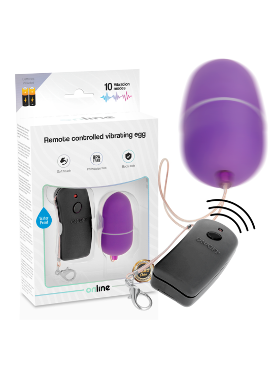 ONLINE - HUEVO VIBRADOR CON MANDO CONTROL REMOTO