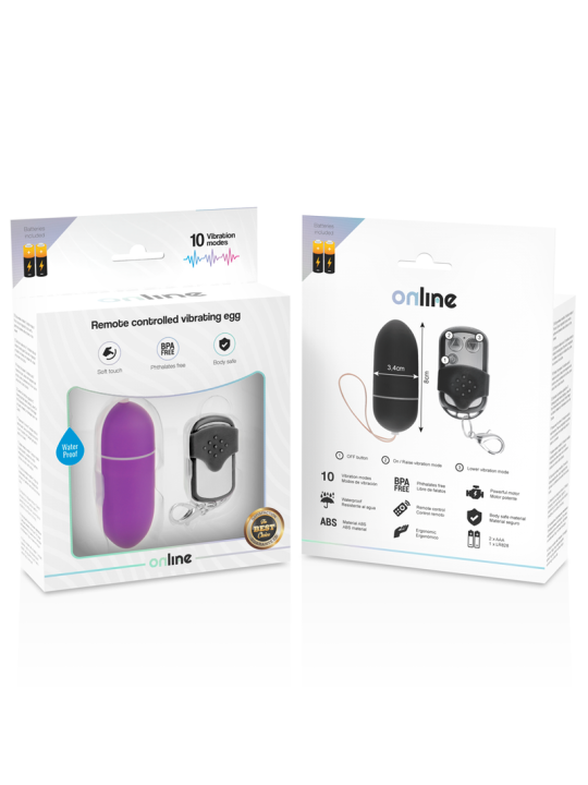 ONLINE - HUEVO VIBRADOR CONTROL REMOTO