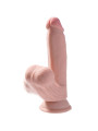 KING COCK - PLUS 3D DILDO SWINGING BALLS NATURAL