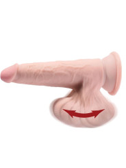 KING COCK - PLUS 3D DILDO SWINGING BALLS NATURAL