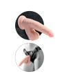 KING COCK - PLUS 3D DILDO SWINGING BALLS NATURAL