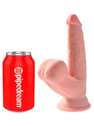 KING COCK - PLUS 3D DILDO SWINGING BALLS