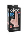 KING COCK - PLUS 3D DILDO SWINGING BALLS