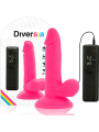DIVERSIA - DILDO REALÍSTICO FLEXIBLE CON VIBRACIÓN -O- 3.3 CM