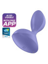 Satisfyer Sweet Seal violeta, plug anal vibrador compatible con la app Satisfyer Connect