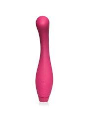 Je Joue Juno fucsia, vibrador punto G de silicona con punta curva y tres botones en la base