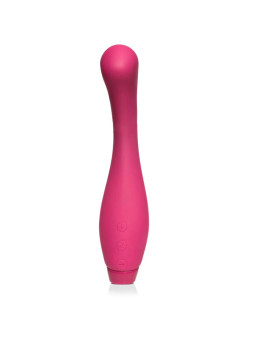 Je Joue Juno fucsia, vibrador punto G de silicona con punta curva y tres botones en la base