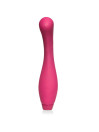 Je Joue Juno fucsia, vibrador punto G de silicona con punta curva y tres botones en la base