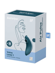 Satisfyer Vulva Lover 1: succionador azul con vibración