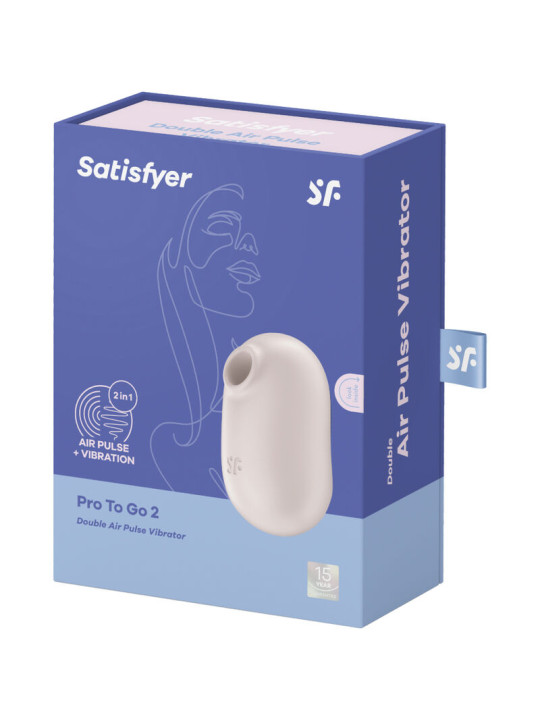 SATISFYER - PRO TO GO 2 ESTIMULADOR Y VIBRADOR DOBLE
