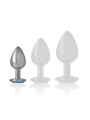 INTENSE - PLUG ANAL METAL ALUMINIO CON CRISTAL TALLA S
