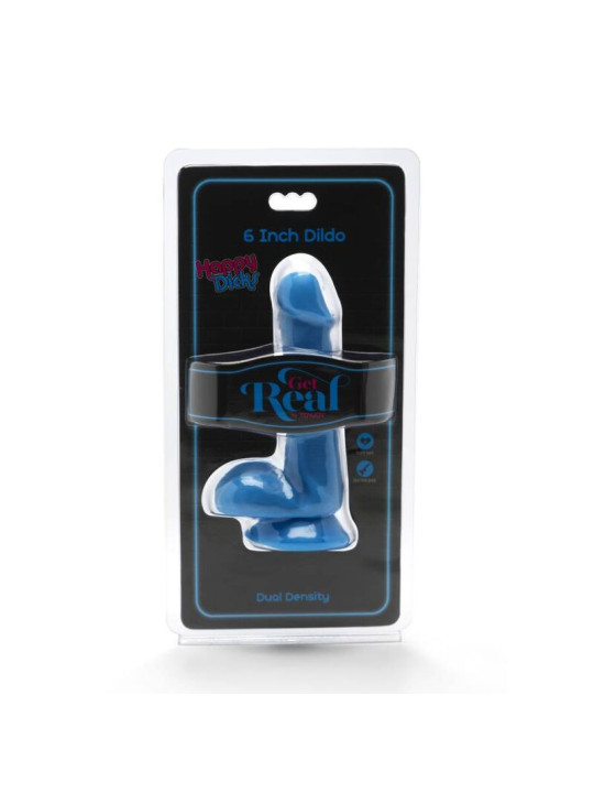 GET REAL - HAPPY DICKS DILDO 12 CM CON TESTÍCULOS