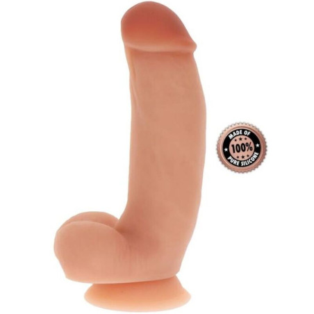GET REAL - DILDO SILICONA CON TESTÍCULOS NATURAL