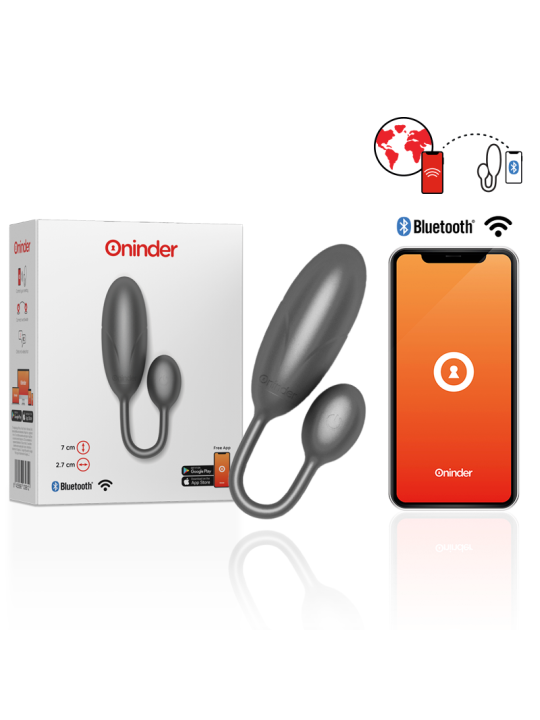 ONINDER - DENVER HUEVO VIBRADOR 7 X 2.7 CM - APP GRATUITA