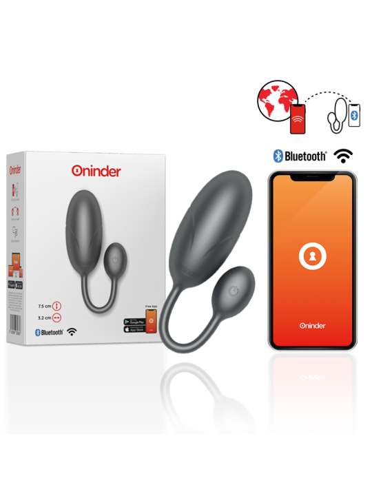 ONINDER - TOKYO HUEVO VIBRADOR 7.5 X 3.2 CM - APP GRATUITA