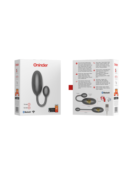 ONINDER - TOKYO HUEVO VIBRADOR 7.5 X 3.2 CM - APP GRATUITA