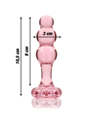 NEBULA SERIES BY IBIZA - MODELO 1 PLUG CRISTAL 10.5 CM -O- 3 CM