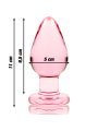 NEBULA SERIES BY IBIZA - MODELO 3 PLUG CRISTAL 11 CM -O- 5 CM