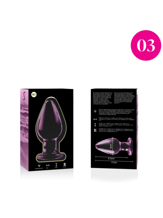 NEBULA SERIES BY IBIZA - MODELO 3 PLUG CRISTAL 11 CM -O- 5 CM