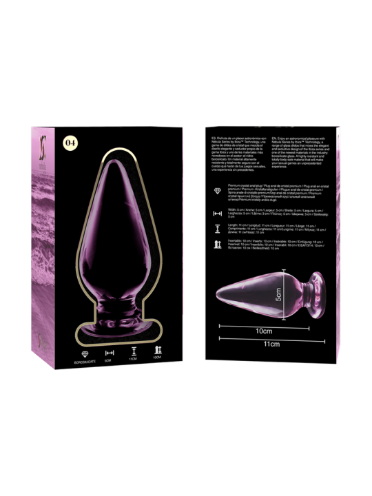 NEBULA SERIES BY IBIZA - MODELO 4 PLUG CRISTAL 11 CM -O- 5 CM