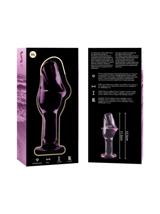 NEBULA SERIES BY IBIZA - MODELO 6 PLUG CRISTAL 12.5 CM -O- 4 CM