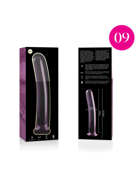 NEBULA SERIES BY IBIZA - MODELO 9 DILDO CRISTAL 15.5 CM -O- 2.5 CM