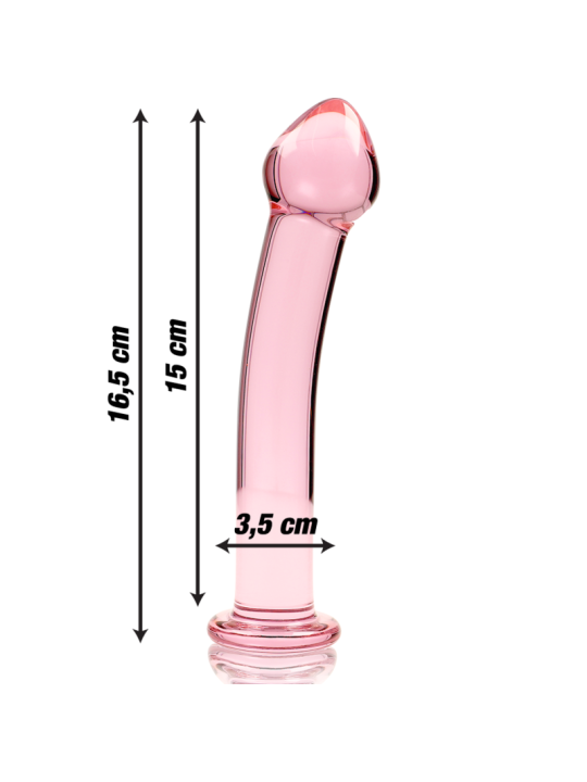 NEBULA SERIES BY IBIZA - MODELO 11 DILDO CRISTAL 16 CM -O- 3 CM