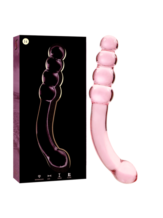 NEBULA SERIES BY IBIZA - MODELO 14 DILDO CRISTAL 18.5 CM -O- 3 CM