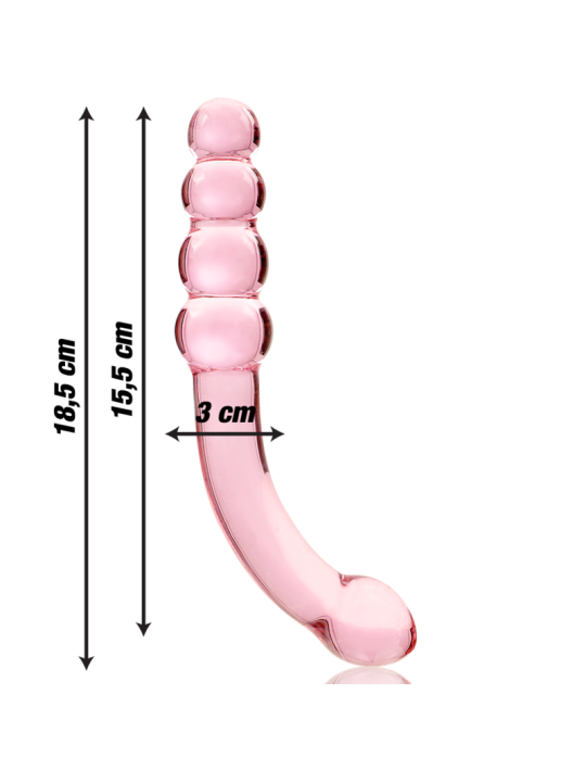 NEBULA SERIES BY IBIZA - MODELO 14 DILDO CRISTAL 18.5 CM -O- 3 CM
