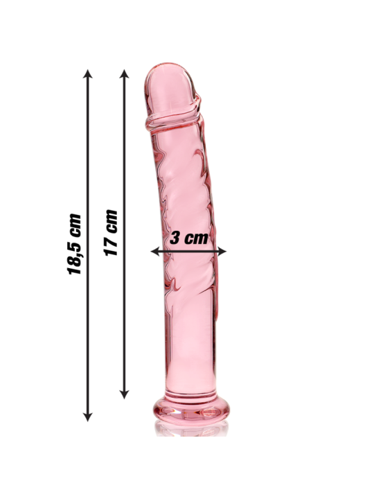NEBULA SERIES BY IBIZA - MODELO 16 DILDO CRISTAL 18.5 CM -O- 3 CM
