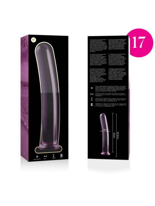NEBULA SERIES BY IBIZA - MODELO 17 DILDO CRISTAL 18.5 CM -O- 3 CM