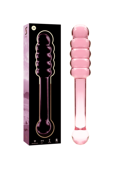NEBULA SERIES BY IBIZA - MODELO 20 DILDO CRISTAL 20.5 CM -O- 3 CM