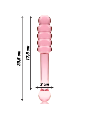 NEBULA SERIES BY IBIZA - MODELO 20 DILDO CRISTAL 20.5 CM -O- 3 CM