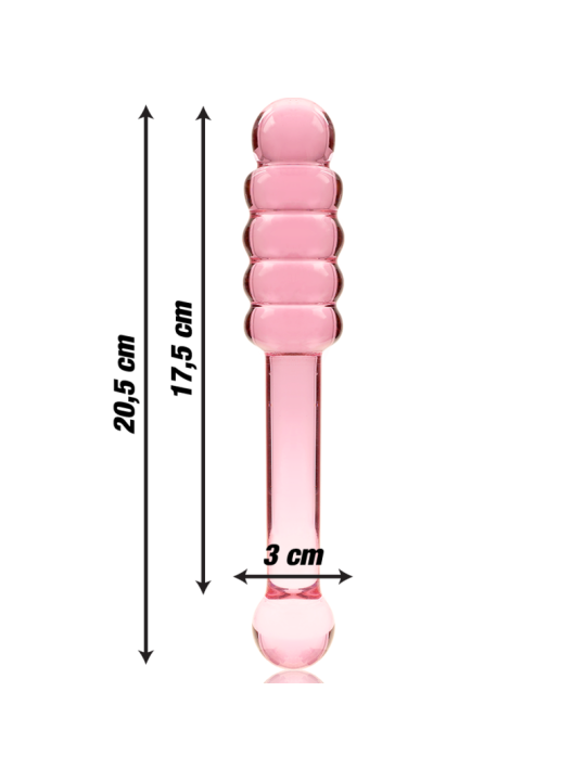NEBULA SERIES BY IBIZA - MODELO 20 DILDO CRISTAL 20.5 CM -O- 3 CM